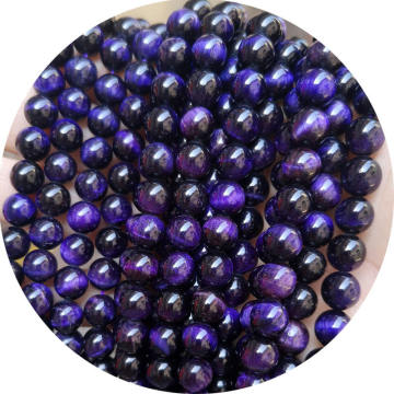 2023 Collection: 4-14mm Natural Fuchsia Tiger Eye Stone Beads - Healing Necklaces & Loose Crystal Beads for Jewelry Making