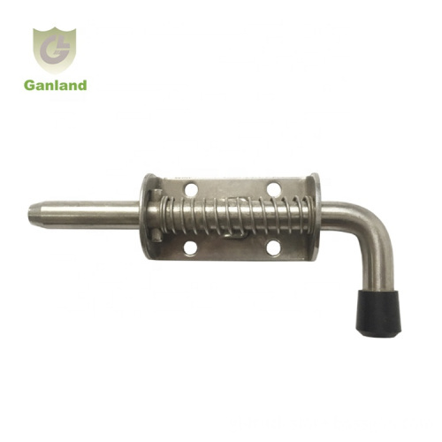 5 Inch Barrel Bolt Thickened 2mm Door Lock Stainless Steel Spring Latches GL-14114S