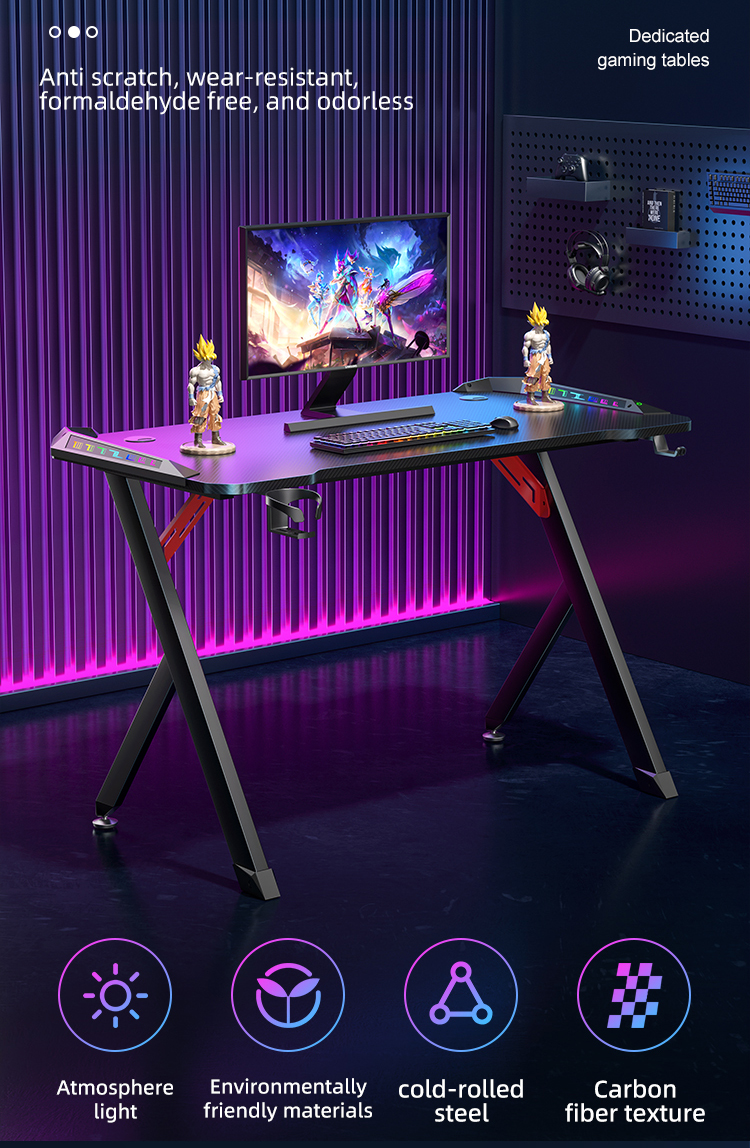 Easy Assemble Gaming Desktop: Extendable Table For Long Esports ...
