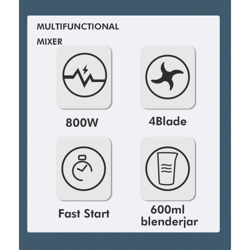 Blender à main de bonne qualité de 800W pour la cuisine