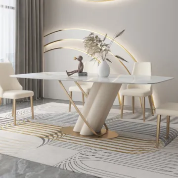 Fancy chrome dining chair room furniture modern brown