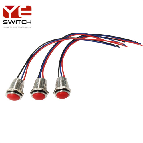 Yeswitch IP68 16mm Metall Silicon -Tasteschalter