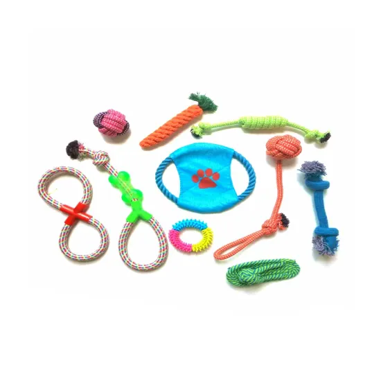 Dog Rope Toys 10 Pack Set Pet Puppy Teething Chew Rope Tug Assotrment for Small Medium Large Dogs