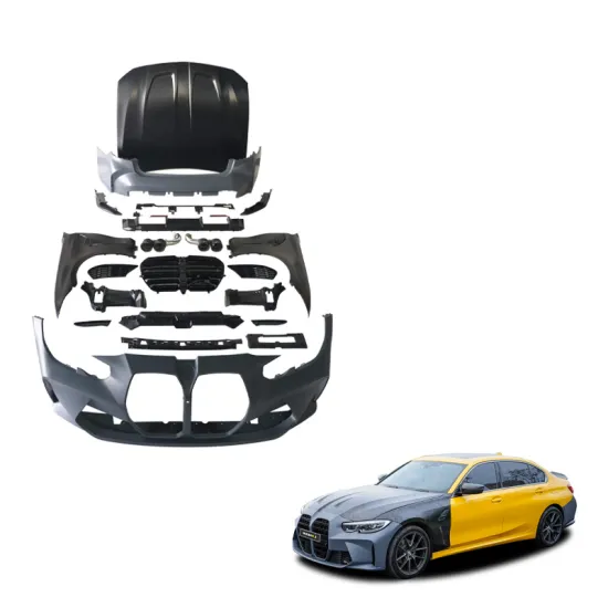 2019+ BMW 3 Series G20 G28 M3 PP Plastic Bumper and Aluminum Hood Body Kit