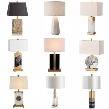 Modern Marble Art Creative Lighting Fixtures for Hotel and Home Bedroom Decor