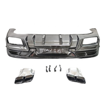 LD สไตล์คาร์บอนไฟเบอร์ diffuser และประเภทไอเสียสำหรับ Mercedes-Benz GLE Coupe Body Kit