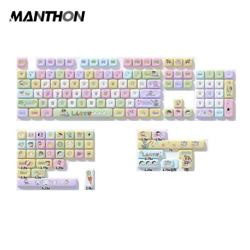 Moa 135-142Pcs/Set Crayon Shin-Chan Pbt Keycap Moa Profile Five-Sided Sublimation Keycap For Gaming Mechanical Keyboard