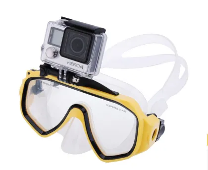 High quality cheap gopro mount diving mask for gopro camera