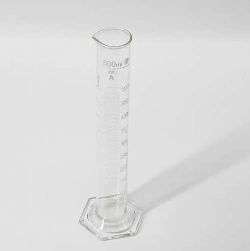Cilindro de cristalería de base hexagonal de base 100 ml