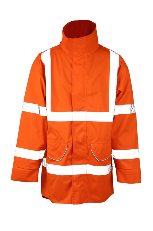 reflective jacket in orange 