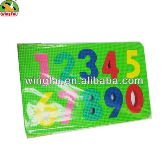 Green color EVA Number puzzle