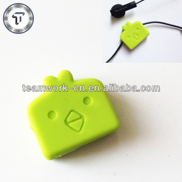cute silicone earphone cable winder