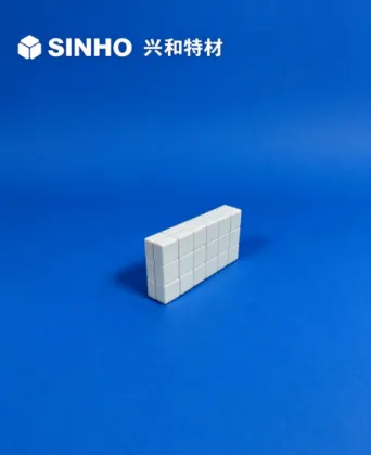 Square wear-resistant ceramic sheet