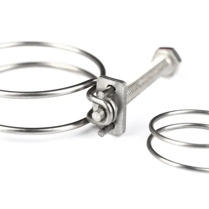 Stainless steel hose clamp double wire hose clamp