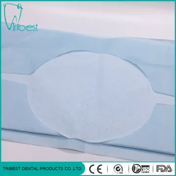 2 Ply Disposable Dental Bib  With Hole