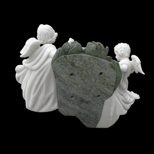 커스텀 라이프 크기 대리석 천사 조각상 손으로 조각