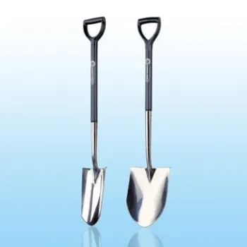Stainless Steel Wide Blade Spade,  Trans-Spade with Plastic Handle