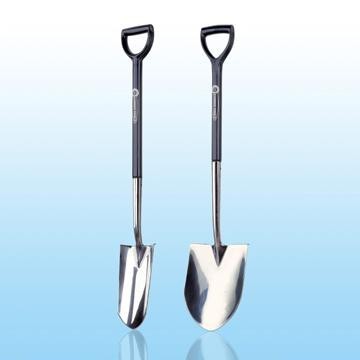 Stainless Steel Wide Blade Spade,  Trans-Spade with Plastic Handle