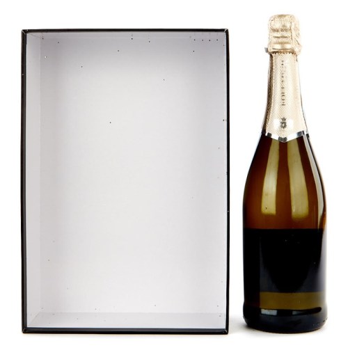 Premium 2 piece cardboard gold glitter box