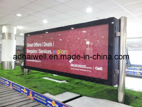 Airport Scroller LED Light Box with Two Pole