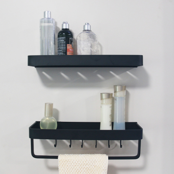 Hot Two-Tier Wall-Mounted Aluminum Alloy Bathroom Rack: A Drilling-Free Solution for Efficient Storage and Organization
