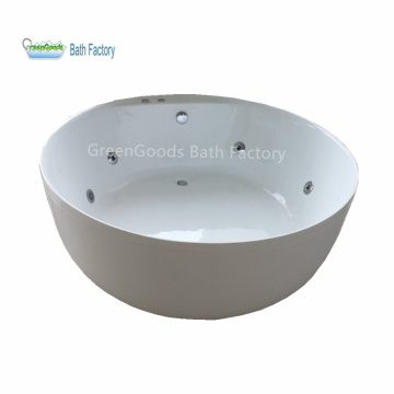 CE Chinese Indoor 51 Inch Freestanding Soaking Round Bath Tub
