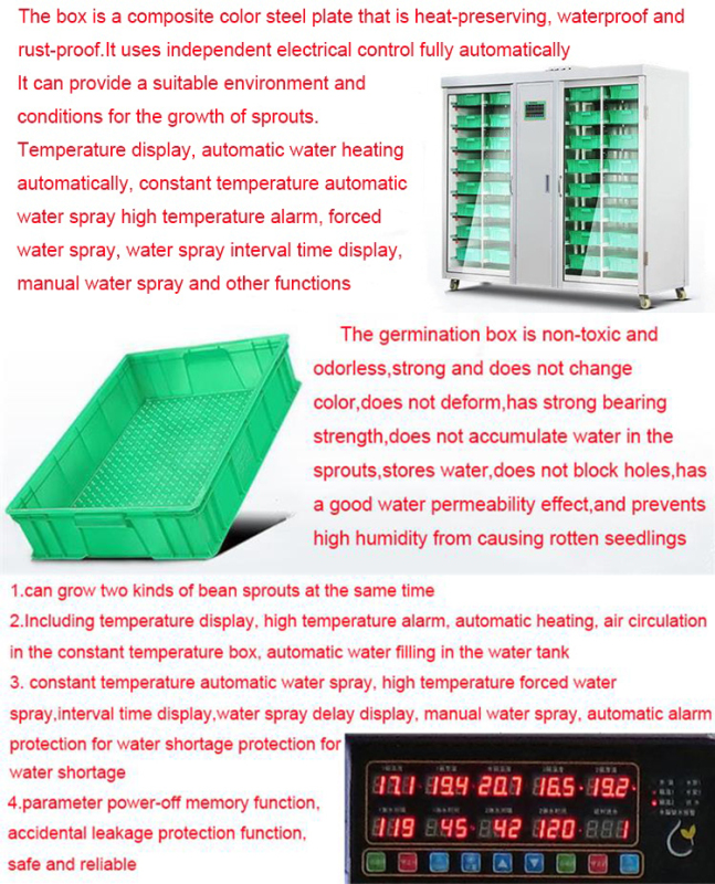 Leading Technology Container Machine Bean Sprout Growing Equipment