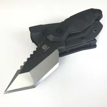 Tactical Titanium Tanto Hunting Knife with Kydex Sheath