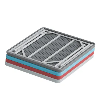 Benjia Outdoor Folding Table: Square Folding Restaurant Table