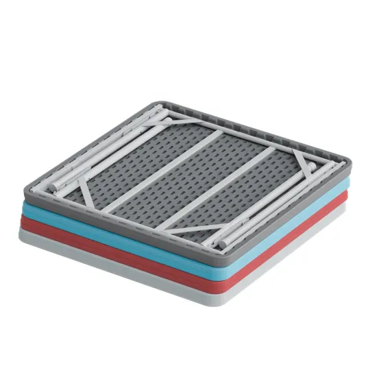 Benjia Outdoor Folding Table: Square Folding Restaurant Table