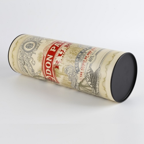 Cardboard Cylinder Packaging Single Wine Tube Box
