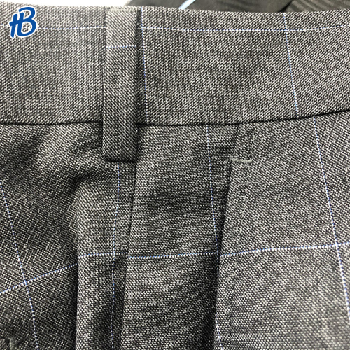 men casual Purple pinstripe plaid suit pants