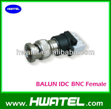 75 ohm to 120 ohm balun converter IDC Krone bnc