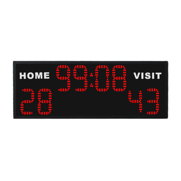 Cheetie 5 นิ้ว Digital Electronic LED Scoreboard Board พร้อมนาฬิกายิง 24 วินาที