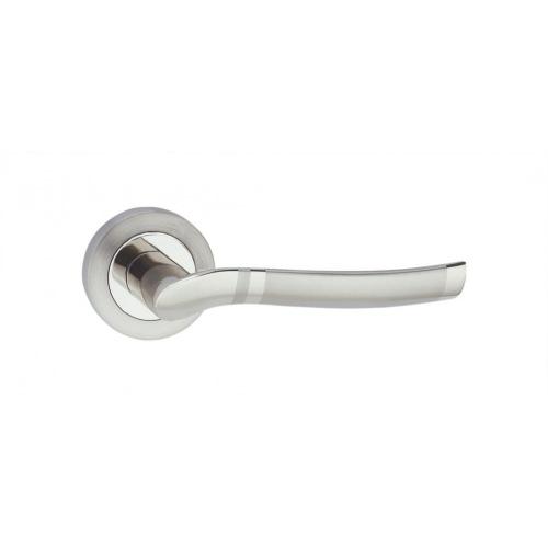 Simple style Aluminum door handle on zinc rosette