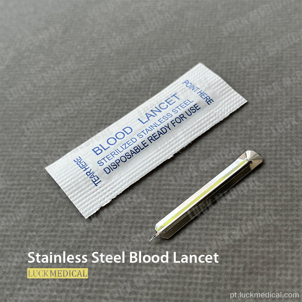 Kit de lancet de sangue inoxidável descartável