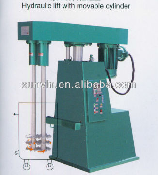high speed blunger, high speed dispersion mixer,speed adjustable,hydraulic lift with removal tank F2-11