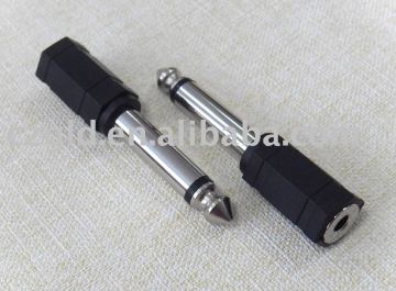 audio plugs 6.35mm mono plug to 3.5mm mono jack