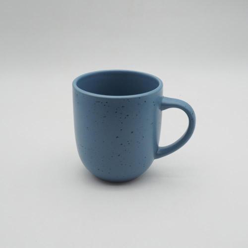 Europese steengoedgoedersets, moderne minimalistische stijl blauwe servies sets, steengoed servies sets kleur geglazuurd