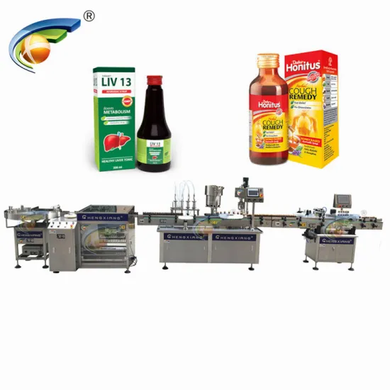 Automatic 200ml Syrup Bottle Washing Filling Capping Labeling Machine