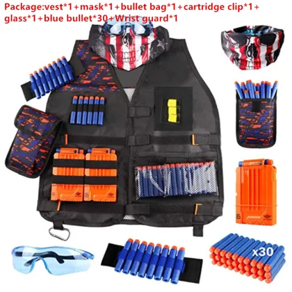 Kids Tactical Military suit for Nerf Gun Accessories CS game toy gun tactical team game suit for nerf bulletsKids Boy Gifts
