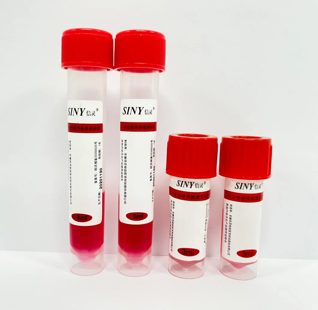 prix d'usine Vtm tube jetable tube universel de prélèvement d'échantillons de virus avec ISO CE