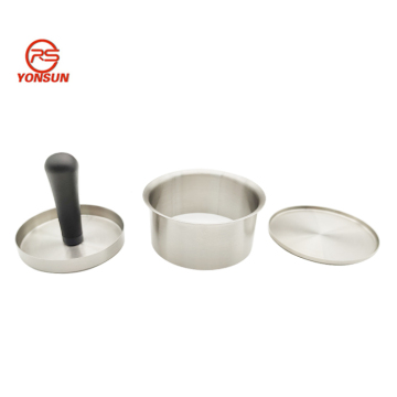 Stainless Steel BBQ Hamburger Meat Press - Patty Maker Tool