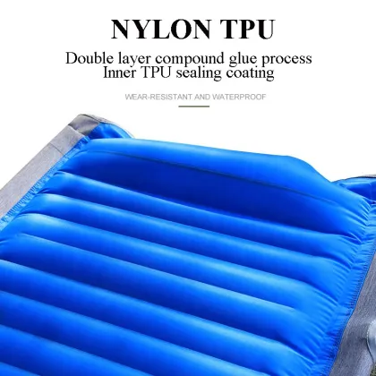 Inflatable Folding Camp Bed: Lightweight Portable Camping Cot