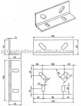 Guide rail bracket