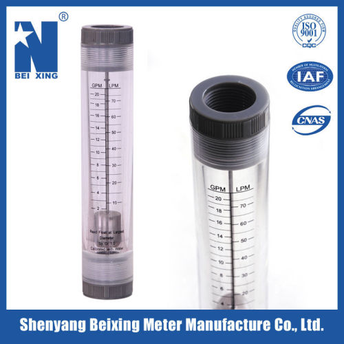 Beixing Meter Manufacturer LZG plastic tube rotameter gas oil flow meter