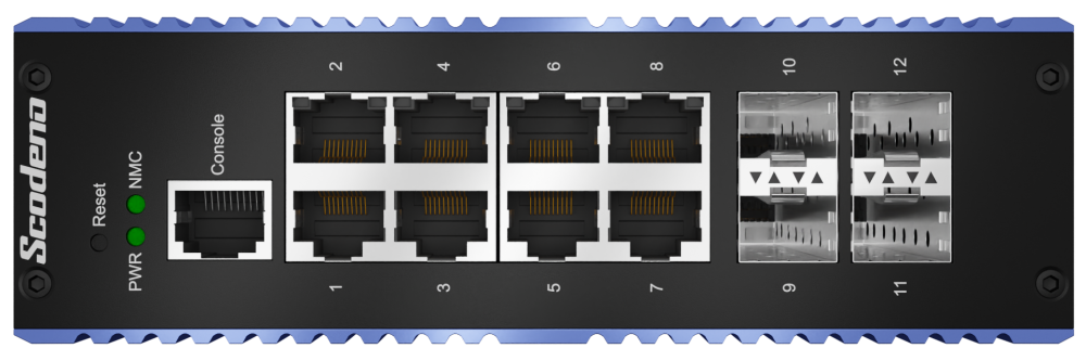 SFP 8 Puerto RJ45 Switch administrado Gigabit