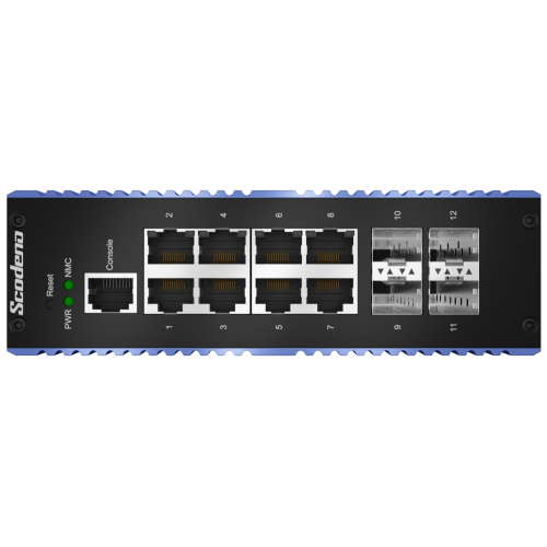 4 SFP 8 Port RJ45 Gigabit Managed Switch