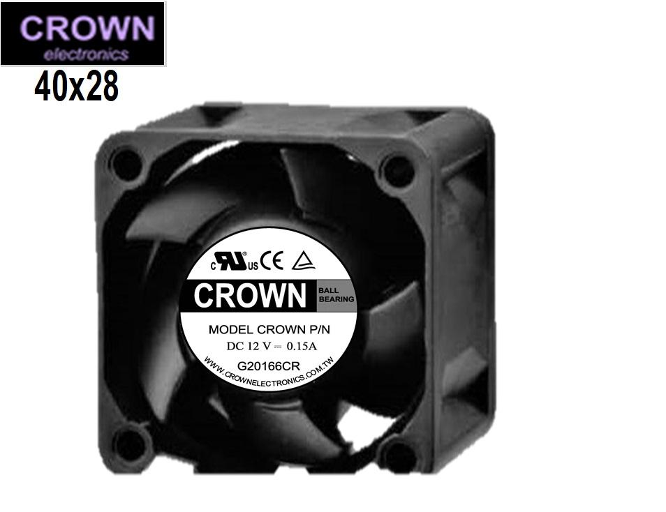 Crown 4028 DC Axial ventilador DC 12V 24V DC Ventillez