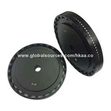Plate pulley, made of 6061 aluminum, black anodizing, CNC milling, OEM/ODM services provided